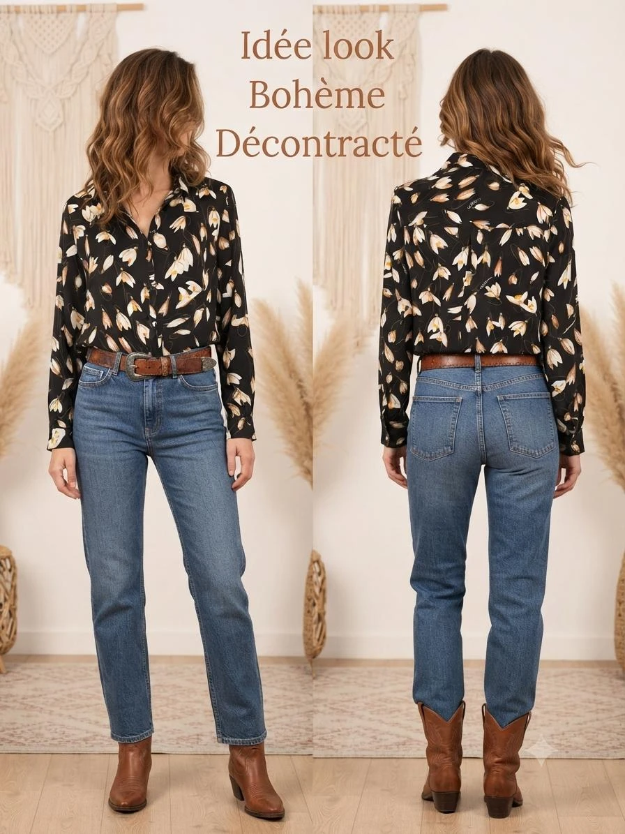 🖤Sublime Vloeiende Bloes met Bloemenprint ZWART VAMIILA Maat 42 - Chic & Boheems🌷 – photo 9